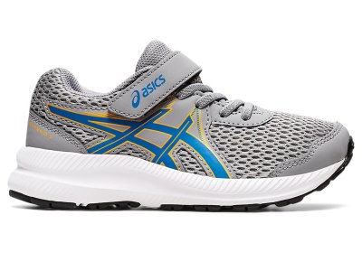 Kids' Asics Contend 7 Running Shoes Sheet Rock/Electric Blue Canada | CA1736-916