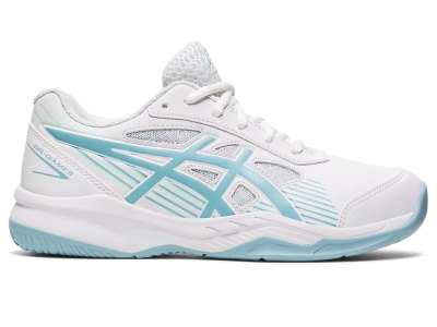 Kids' Asics Gel-game 8 Sports Shoes White/Smoke Blue Canada | CA5492-793