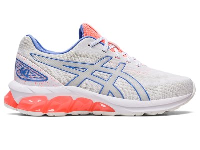 Kids' Asics Gel-quantum 180 VII Sports Shoes White/Sun Coral Canada | CA1029-945