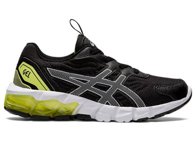 Kids' Asics Gel-quantum 90 3 Running Shoes Black/Pure Silver Canada | CA0670-306