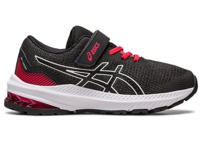 Kids' Asics Gt-1000 11 Sports Shoes Black/Electric Red Canada | CA3776-844