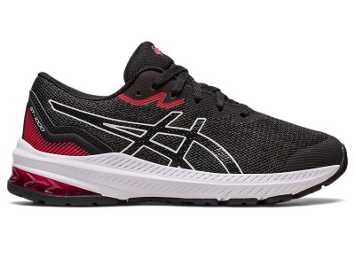 Kids' Asics Gt-1000 11 Sports Shoes Black/Electric Red Canada | CA7823-198