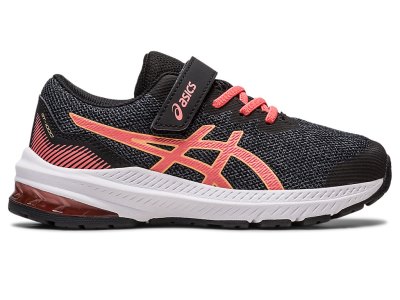 Kids' Asics Gt-1000 11 Sports Shoes Black/Papaya Canada | CA9942-546