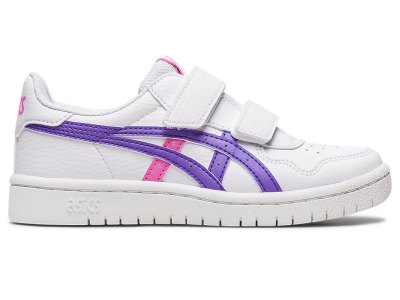 Kids' Asics Japan S Netball Shoes White/Amethyst Canada | CA3239-032