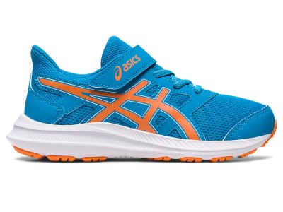 Kids' Asics Jolt 4 Sports Shoes Island Blue/Sun Peach Canada | CA4818-861