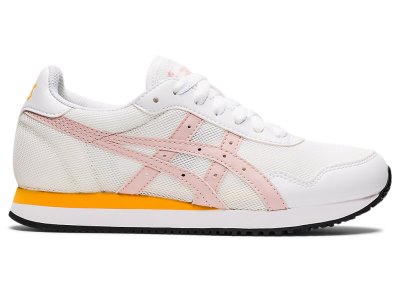 Kids' Asics Tiger Runner Running Shoes White/Ginger Peach Canada | CA6212-851