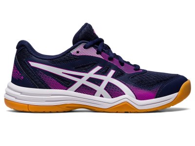 Kids' Asics Upcourt 5 Sports Shoes Peacoat/Orchid Canada | CA4238-310