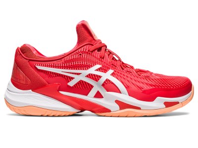 Men's Asics Court FF 3 Novak Tennis Shoes Fiery Red/White Canada | CA5989-278