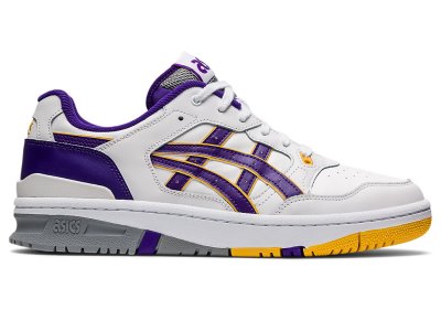 Men's Asics Ex89 Netball Shoes White/Gentry Purple Canada | CA6846-920