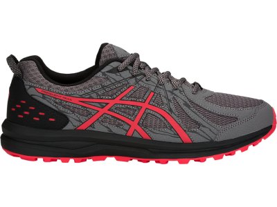 Men's Asics Frequent Trail Trail Running Shoes Carbon/Red Alert Canada | CA5200-441