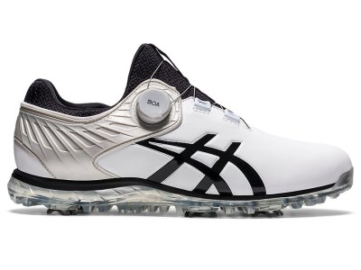 Men's Asics Gel-ACE Pro 5 BOA Golf Shoes White/Black Canada | CA0442-986