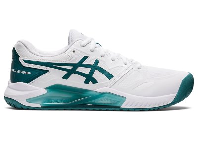 Men's Asics Gel-challenger 13 Tennis Shoes White/Velvet Pine Canada | CA1448-777