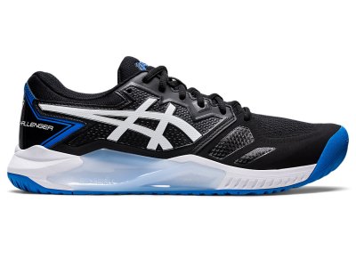 Men's Asics Gel-challenger 13 Tennis Shoes Black/Electric Blue Canada | CA4352-938