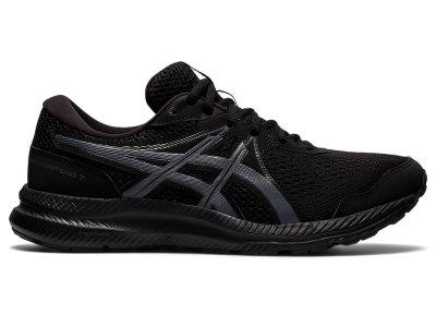 Men's Asics Gel-contend 7 (4E) Running Shoes Black/Carrier Grey Canada | CA2679-527