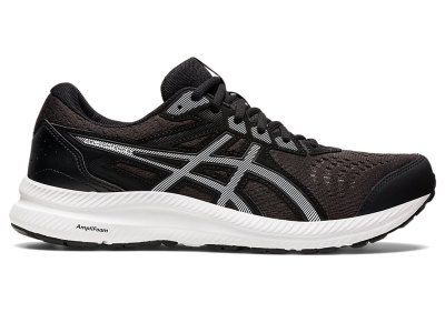 Men's Asics Gel-contend 8 Running Shoes Black/White Canada | CA1500-578