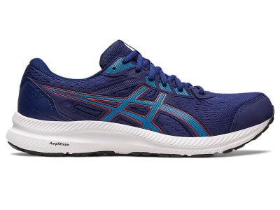 Men's Asics Gel-contend 8 Running Shoes Indigo Blue/Island Blue Canada | CA8101-173