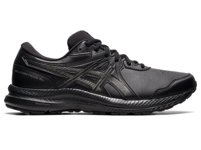 Men's Asics Gel-contend Walker Running Shoes Black/Black Canada | CA4841-461