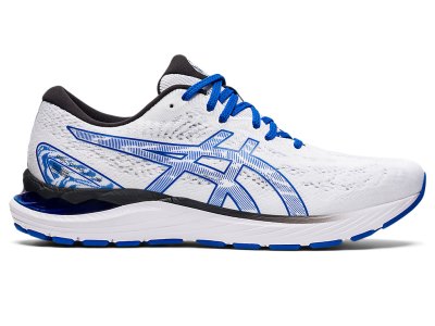 Men's Asics Gel-cumulus 23 Running Shoes White/Tuna Blue Canada | CA8901-093