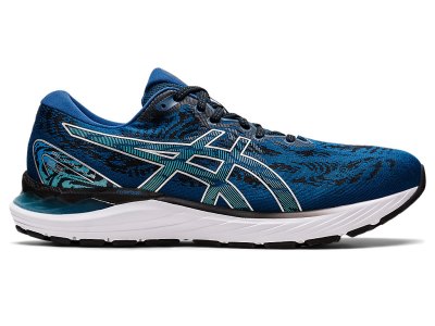 Men's Asics Gel-cumulus 23 Running Shoes Mako Blue/Pure Silver Canada | CA9650-354