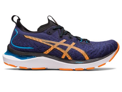 Men's Asics Gel-cumulus 24 Mk Running Shoes Indigo Blue/Sun Peach Canada | CA1165-860