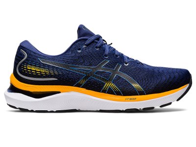 Men's Asics Gel-cumulus 24 Running Shoes Deep Ocean/Amber Canada | CA5448-693