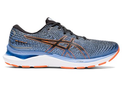 Men's Asics Gel-cumulus 24 Running Shoes Black/Shocking Orange Canada | CA6762-951