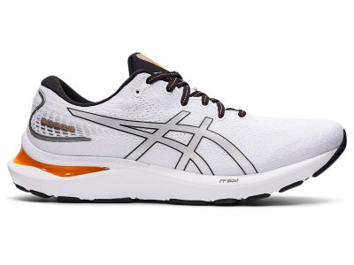 Men's Asics Gel-cumulus 24 Running Shoes White/Piedmont Grey Canada | CA7008-730