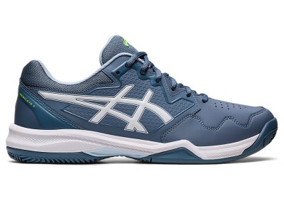 Men's Asics Gel-dedicate 7 Clay Tennis Shoes Steel Blue/White Canada | CA0022-350