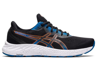 Men's Asics Gel-eXCite 8 Running Shoes Black/Marigold Orange Canada | CA3615-153