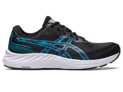 Men's Asics Gel-eXCite 9 Running Shoes Black/Island Blue Canada | CA3477-325