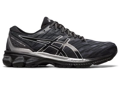 Men's Asics Gel-jadeite Running Shoes Black/Pure Silver Canada | CA0184-875