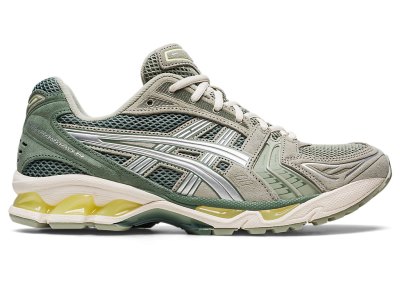 Men's Asics Gel-kayano 14 Sneakers Olive Grey/Pure Silver Canada | CA0290-330