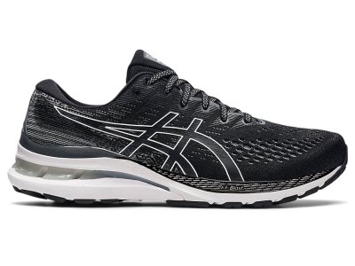 Men's Asics Gel-kayano 28 (2E) Running Shoes Black/White Canada | CA7090-233