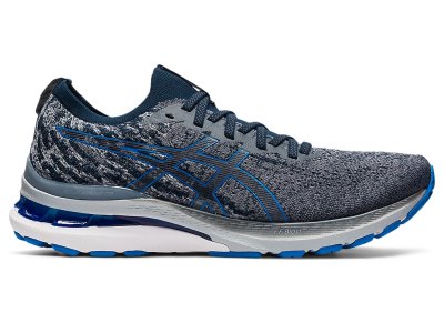 Men's Asics Gel-kayano 28 Mk Running Shoes Carrier Grey/Electric Blue Canada | CA1764-573