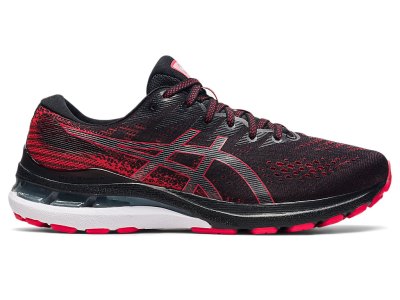 Men's Asics Gel-kayano 28 Running Shoes Black/Electric Red Canada | CA9751-663