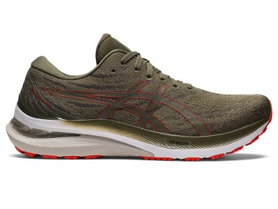 Men's Asics Gel-kayano 29 Running Shoes Mantle Green/Cherry Tomato Canada | CA3386-036