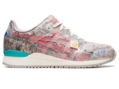 Men's Asics Gel-lyte III OG Recycled Felt Sneakers Oyster Grey/Diva Pink Canada | CA0054-457