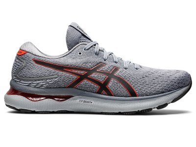 Men's Asics Gel-nimbus 24 Running Shoes Sheet Rock/Cherry Tomato Canada | CA2013-453