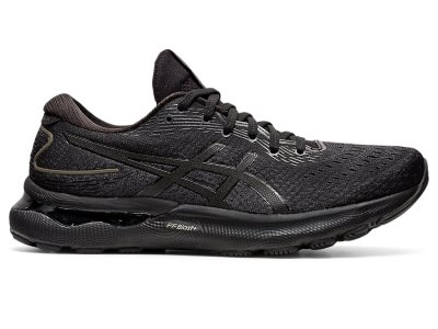 Men's Asics Gel-nimbus 24 Running Shoes Black/Black Canada | CA4047-779