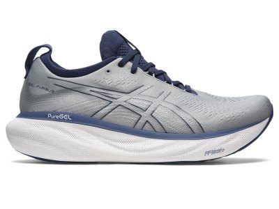 Men's Asics Gel-nimbus 25 Running Shoes Sheet Rock/Indigo Blue Canada | CA4289-192