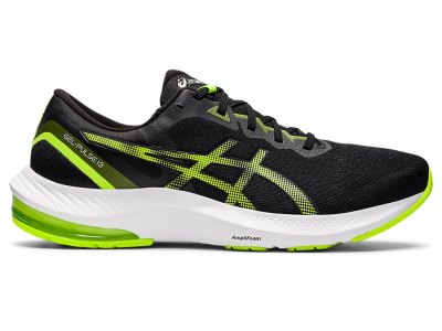 Men's Asics Gel-pulse 13 Running Shoes Black/Hazard Green Canada | CA2485-429