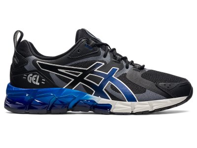 Men's Asics Gel-quantum 180 Sneakers Black/Monaco Blue Canada | CA7631-668