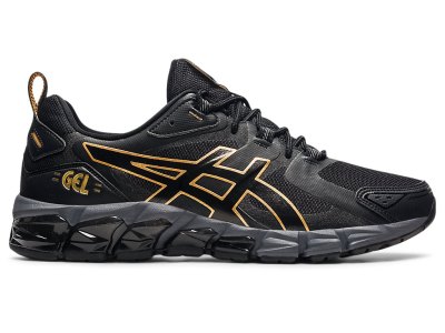 Men's Asics Gel-quantum 180 Sneakers Black/Pure Gold Canada | CA7772-597