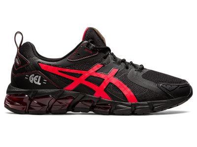 Men's Asics Gel-quantum 180 Sneakers Black/Electric Red Canada | CA8288-784