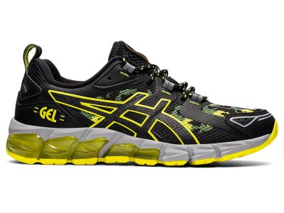 Men's Asics Gel-quantum 180 Sneakers Black/Sour Yuzu Canada | CA9478-544