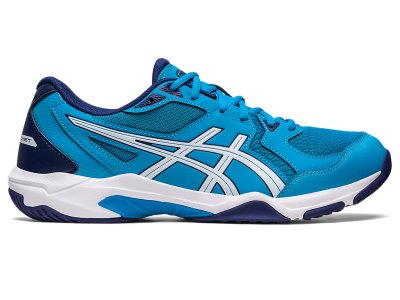 Men's Asics Gel-rocket 10 (2E) Volleyball Shoes Island Blue/White Canada | CA2799-404