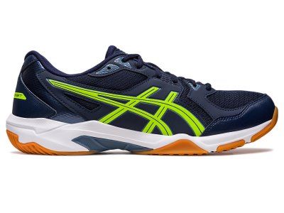 Men's Asics Gel-rocket 10 Volleyball Shoes Midnight/Hazard Green Canada | CA1892-908