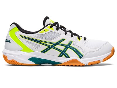 Men's Asics Gel-rocket 10 Volleyball Shoes White/Velvet Pine Canada | CA2869-073