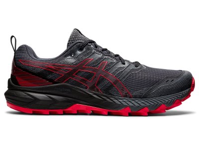 Men's Asics Gel-trabuco 9 Trail Running Shoes Carrier Grey/Electric Red Canada | CA5661-233