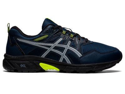 Men's Asics Gel-ventuRE 8 Awl Trail Running Shoes French Blue/Safety Yellow Canada | CA3200-562